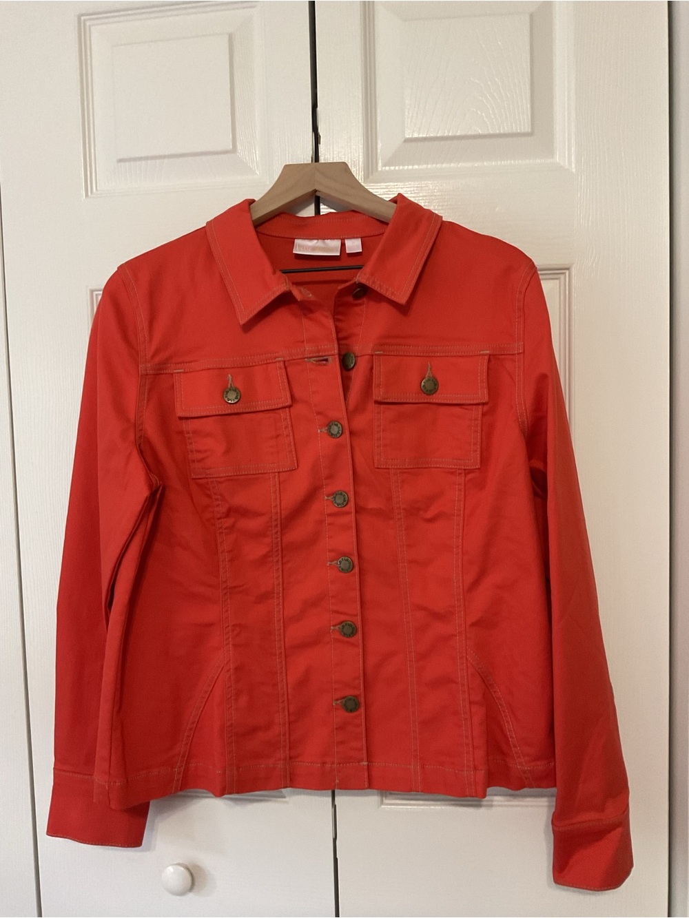 Kim Gravel Twill Button-Front Jacket